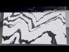 2cm 3cm Zebra Quartz Countertops yang terlihat seperti Marmer Batu buatan