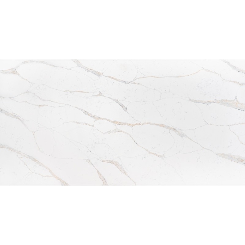 Calacatta Emas Detail Sangat Baik Kuarsa Permukaan 2/3 Cm Kamar Mandi Vanity Kekuatan lentur 40-70