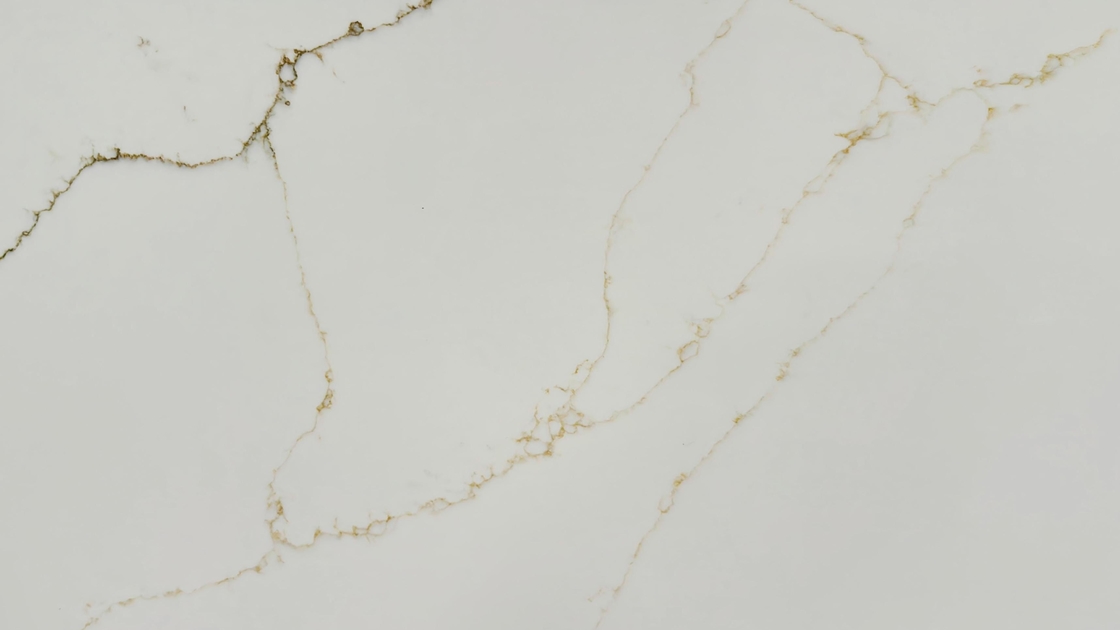 OLK2335 Super Jumbo Size Quartz Stone untuk Platform Dapur dengan bahan baku daur ulang dan sifat antimikroba untuk desain ramah lingkungan