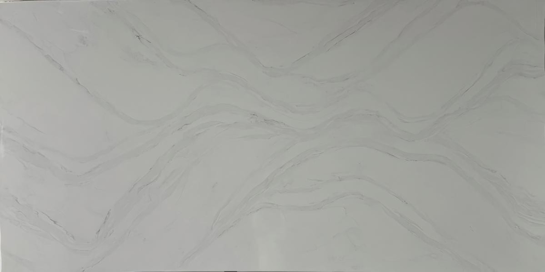 OLB7082 White Quartz Surface Passerby Series Produsen permukaan kuarsa komersial harga subversif ramah lingkungan