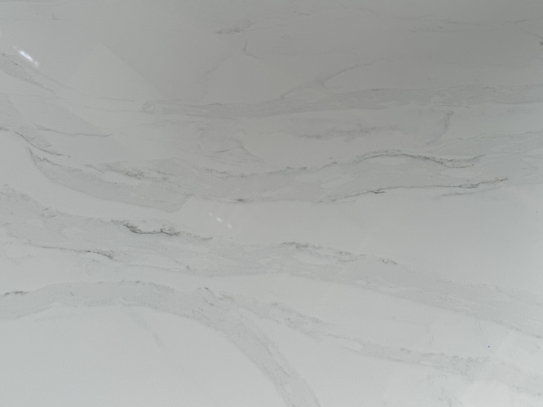 OLB7082 White Quartz Surface Passerby Series Produsen permukaan kuarsa komersial harga subversif ramah lingkungan