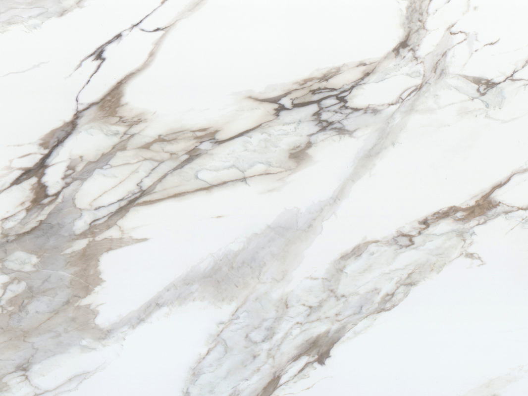 OLK1003G Calacatta Gold Koleksi Baru Vain To Full Body Printed Quartz Stone Teknologi Cetak Inkjet HD Slab